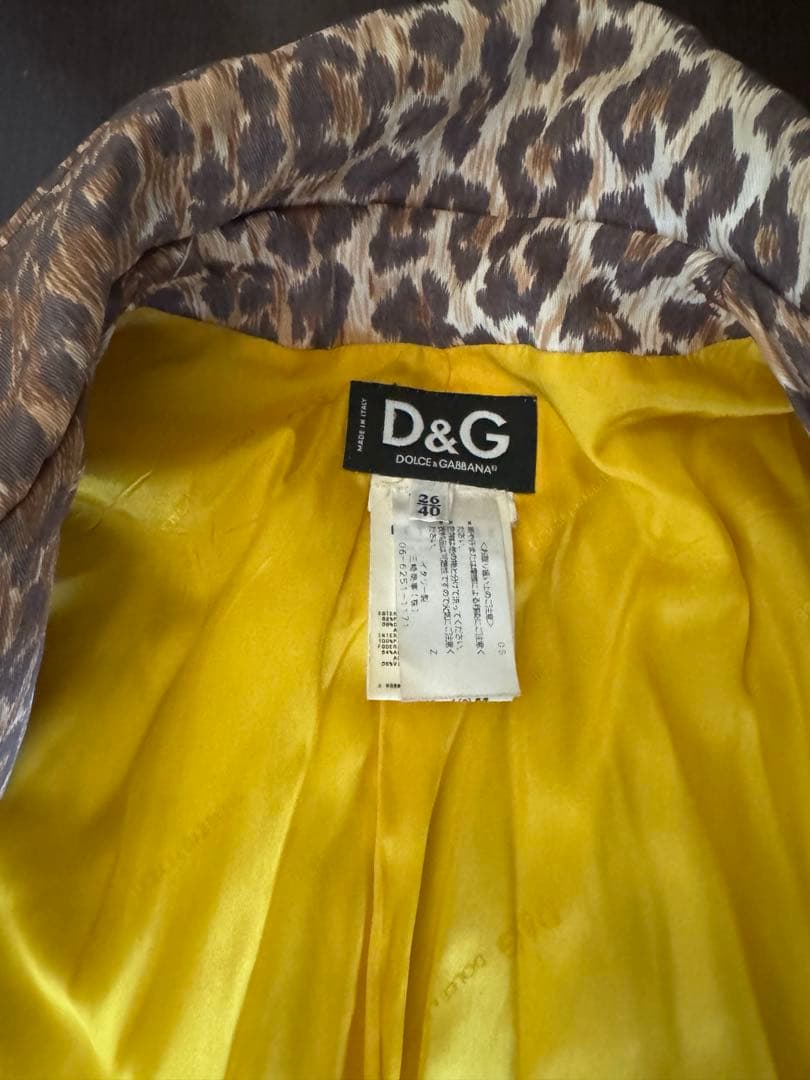 D&G DOLCE&GABBANA ヒョウ柄ロングコート 期間限定値下げセール！