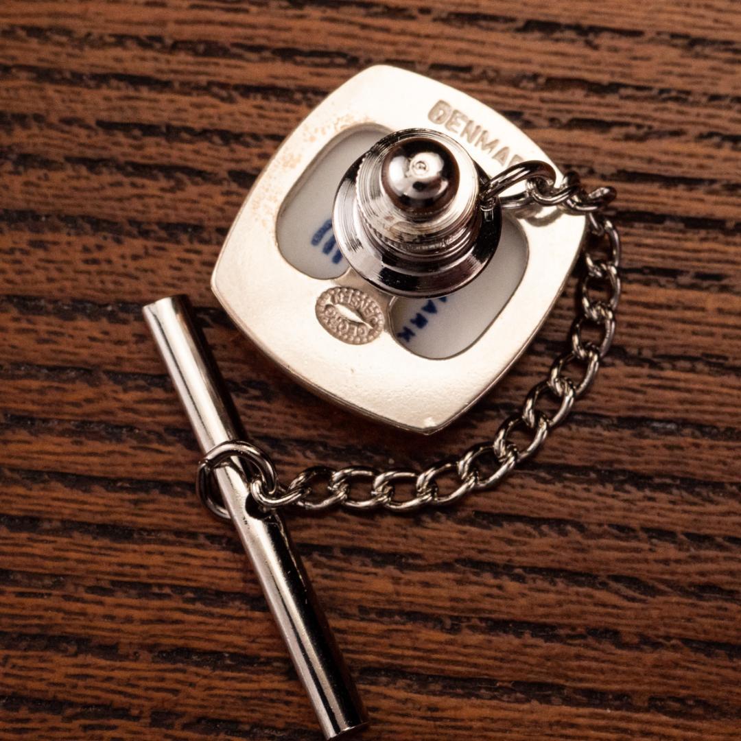 王室御用達ジョージジェンセン×ロイヤルコペンハーゲン カフリンクスとネクタイピン