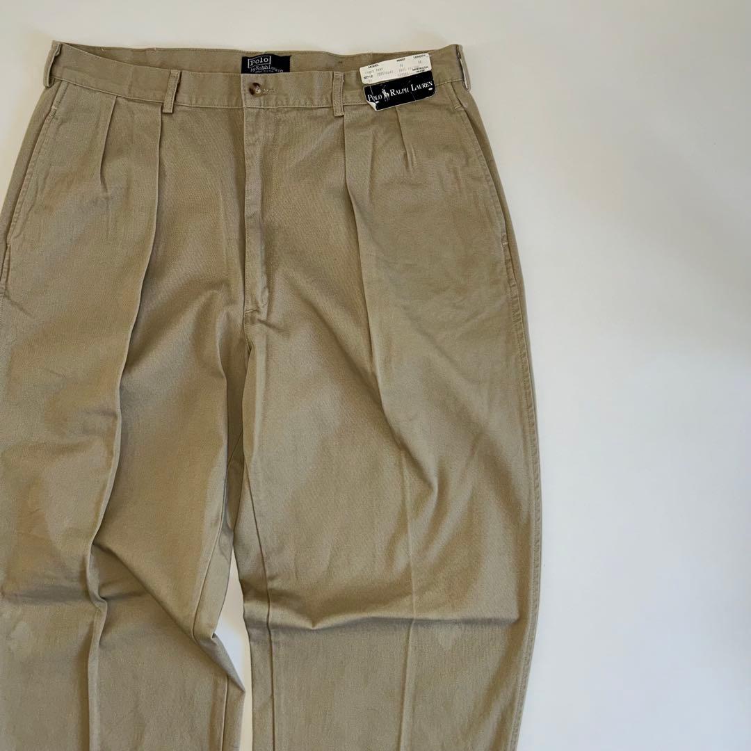 90s アメリカ製 ラルフローレン ポロチノ デッドストックanytee