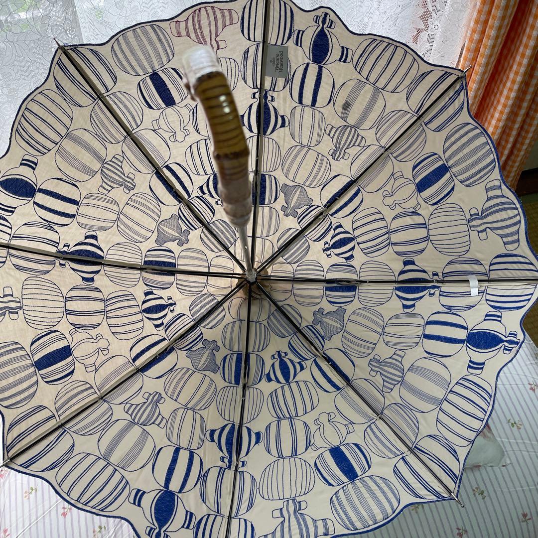 未使用に近い！Viviennewestwood パゴダ型　純パラソルUV加工