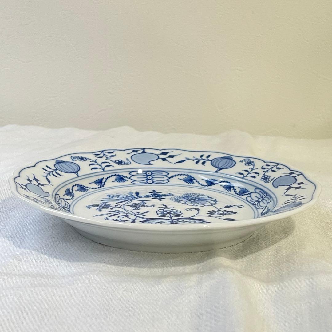マイセン　Meissen ブルーオニオン　20cm プレート　デザート皿