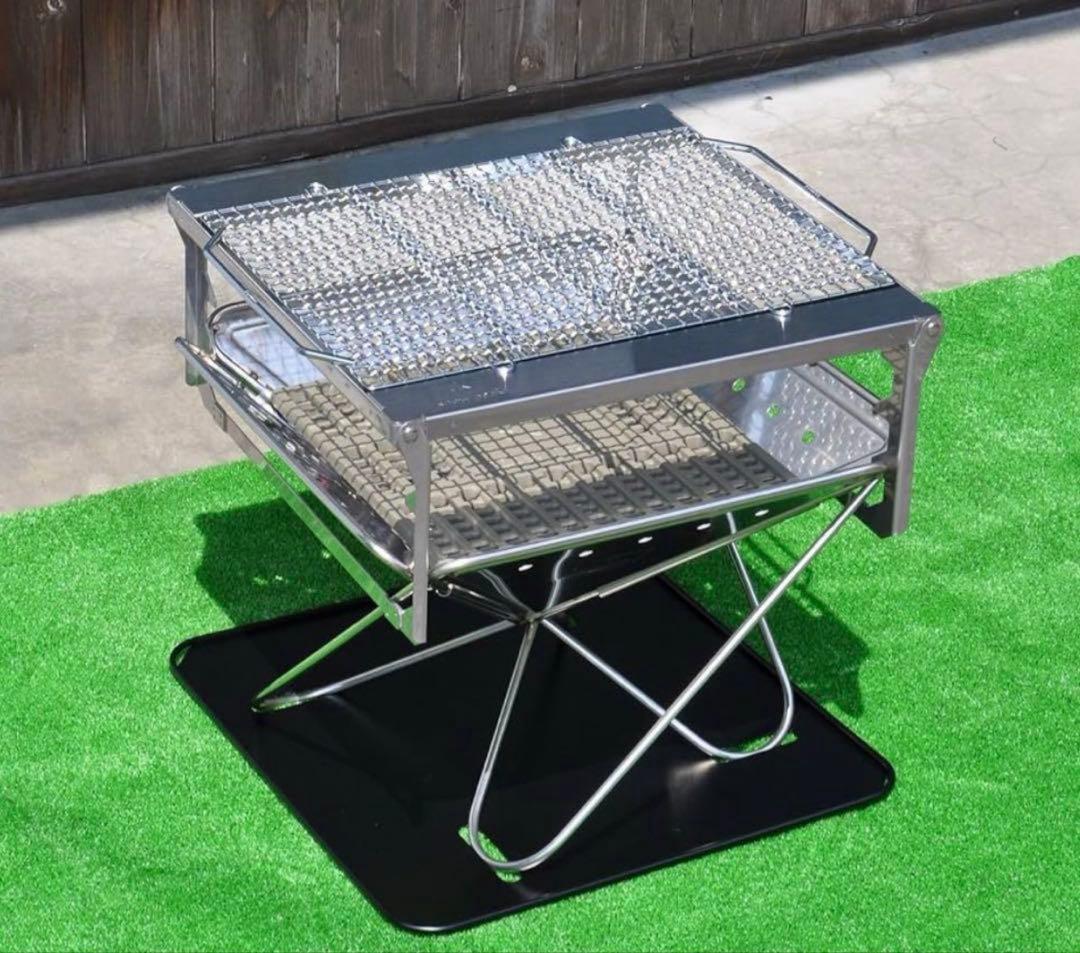 【セット販売】スノーピーク　焚き火台Lセット+網+薪バサミ+α