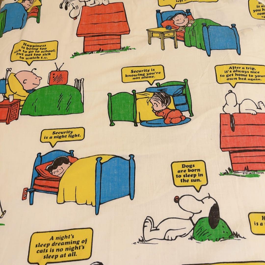 スヌーピー　ヴィンテージ　シーツ