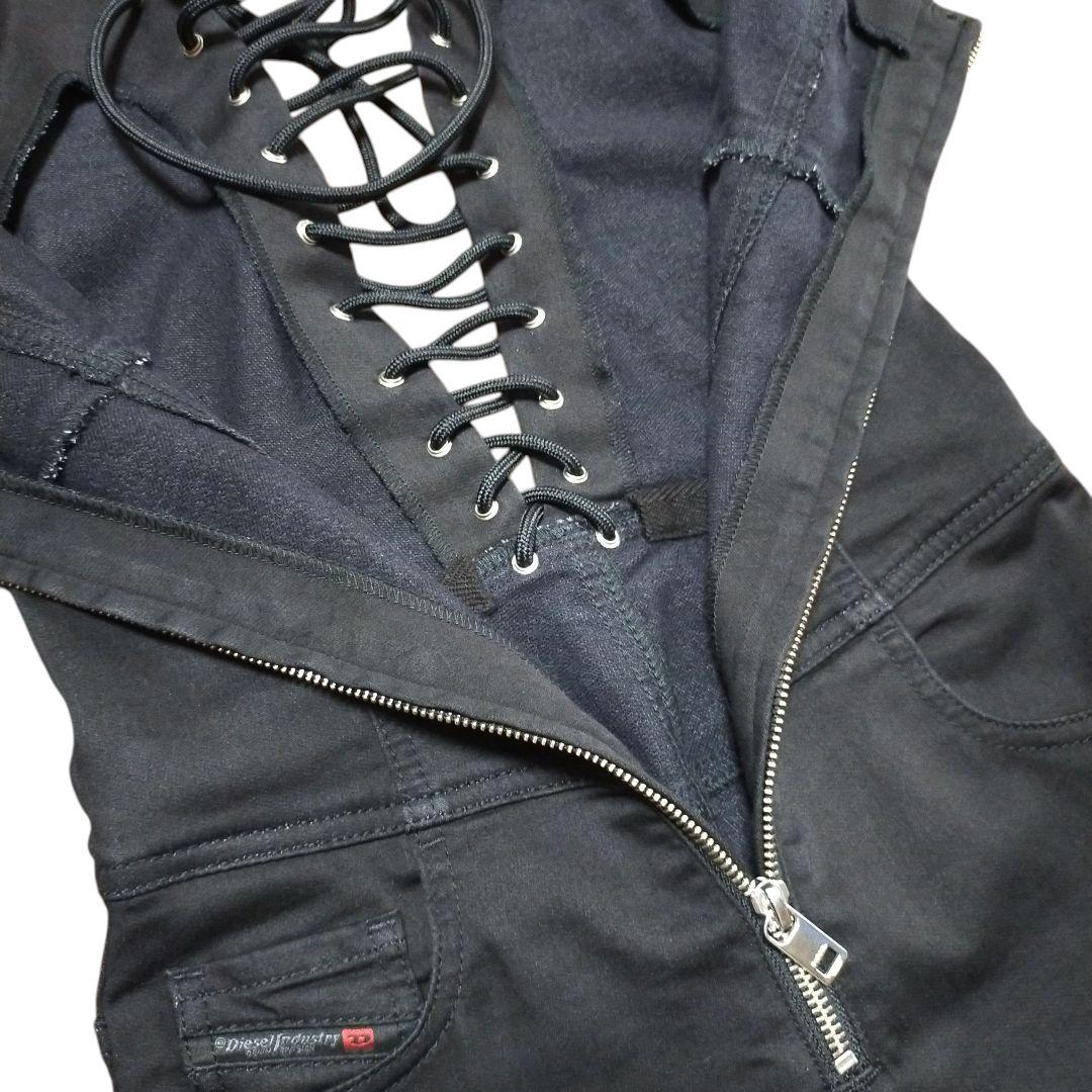 美品DIESEL INDER686E JoggJeansジョグジーンズ編み上げ