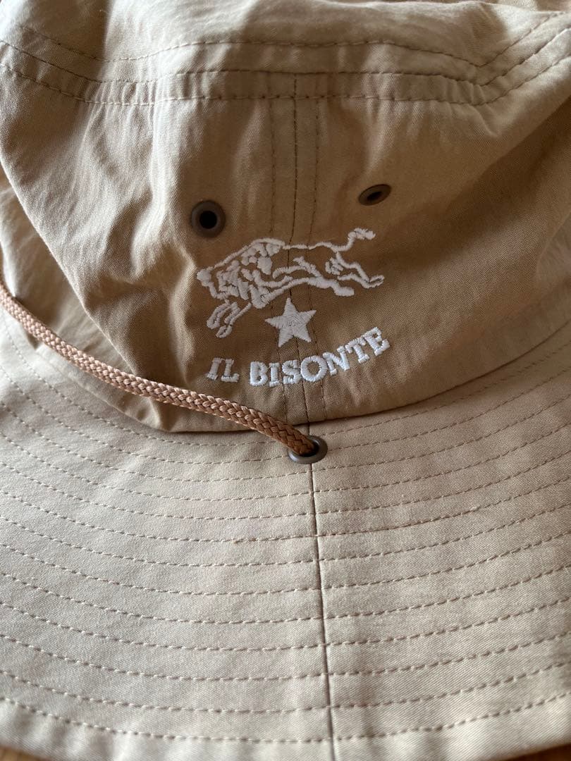 IL BISONTE アウトドアハット ベージュ