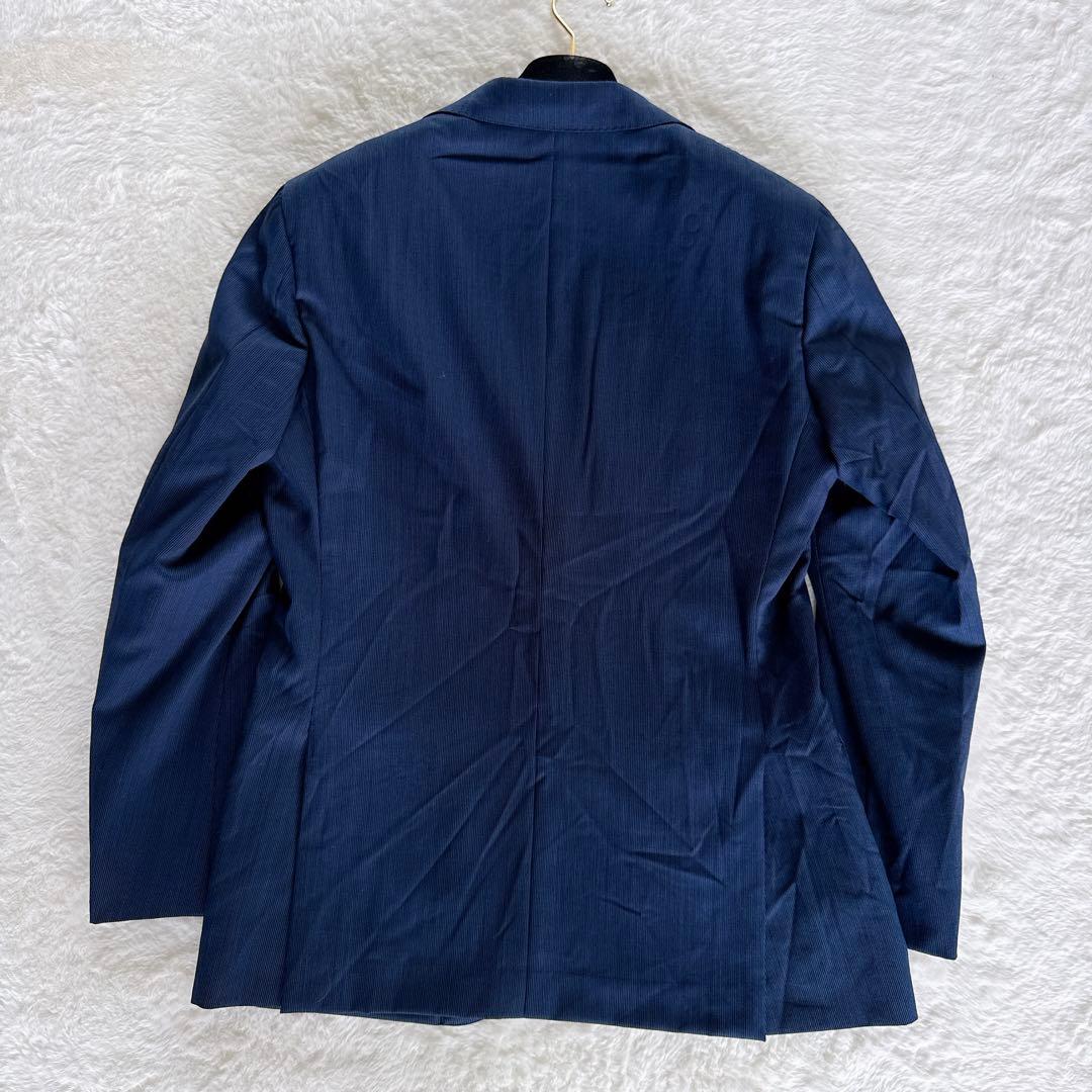 【ビームスハート】スーツ 3ピース マーティンソン生地 ネイビー 48サイズ