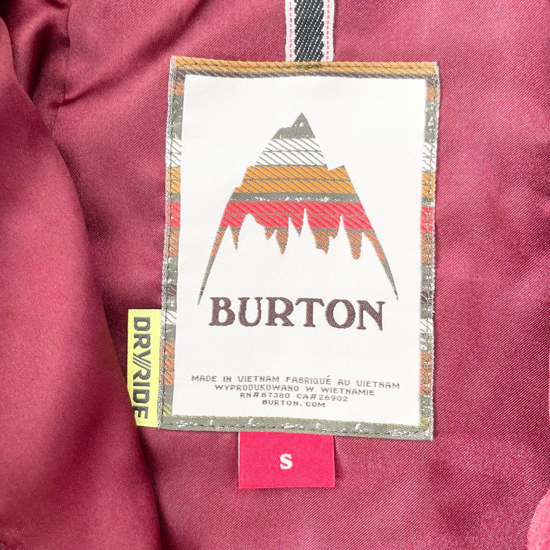 4462 バートン ジャケット スノボウェア レディース ストライプ ファー付き