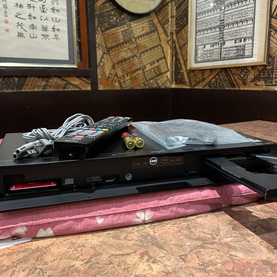 シャープ　BD-NW510 12倍　500GB 2番組W録　純正リモ等付フル装備