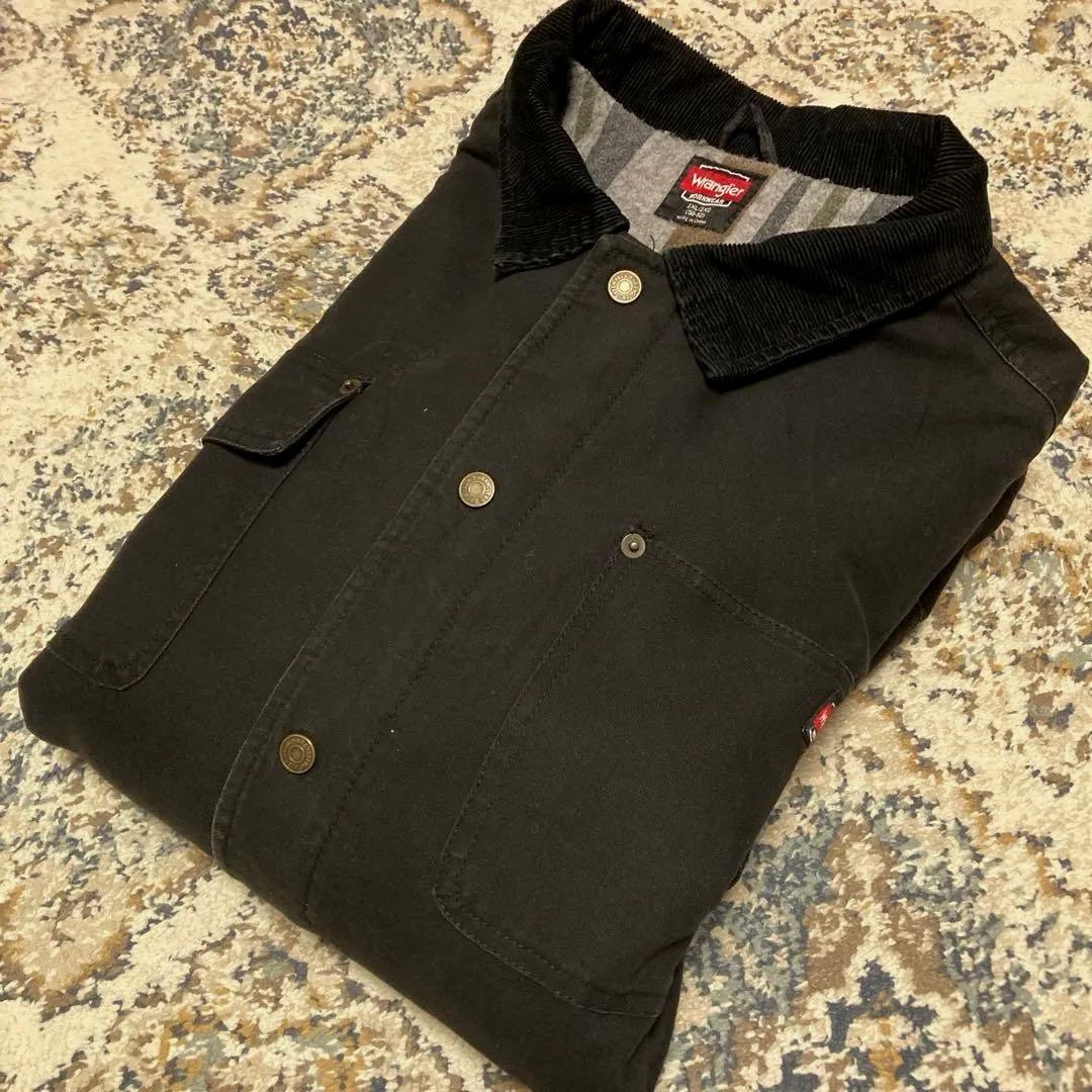 ラングラー ミシガンチョアコート ワークジャケット カバーオール ブラック