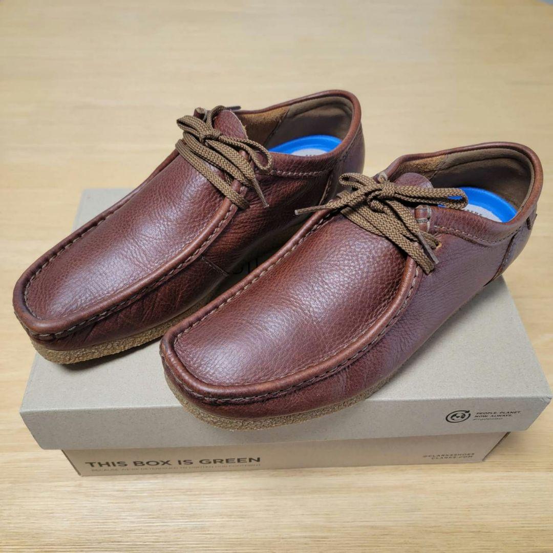 【美品】Clarks クラークス Shacre Ⅱ Run レザーシューズ