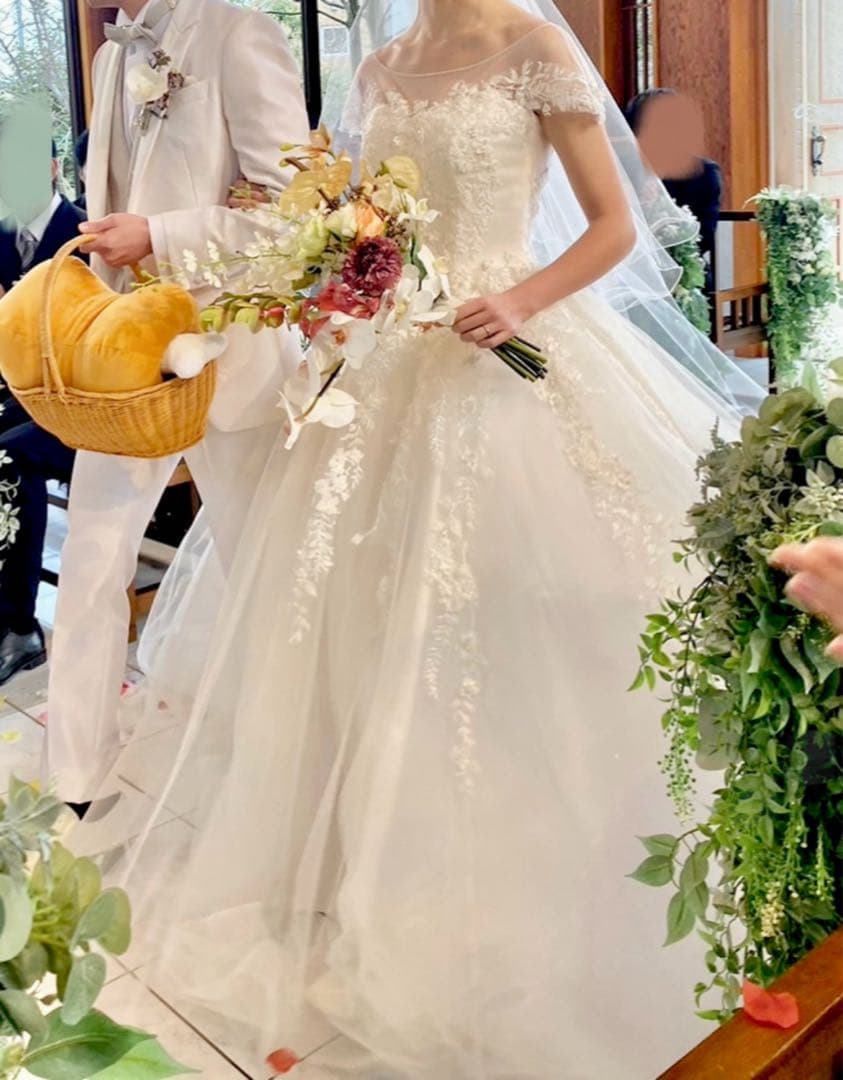 ウェディングドレス　美品　結婚式　前撮り　フォトウェディング　二次会　ドレス