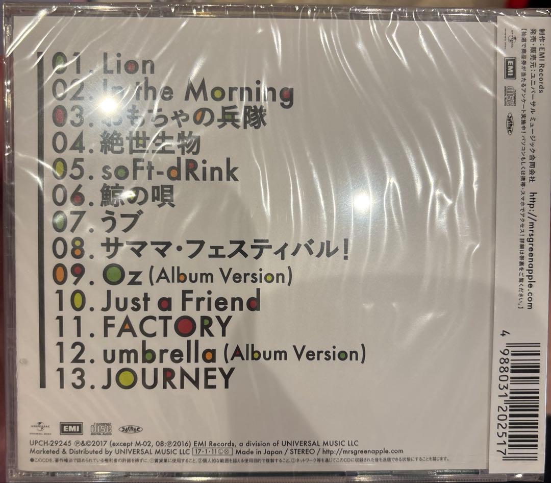 Mrs.GREEN APPLE CD 新品未開封品