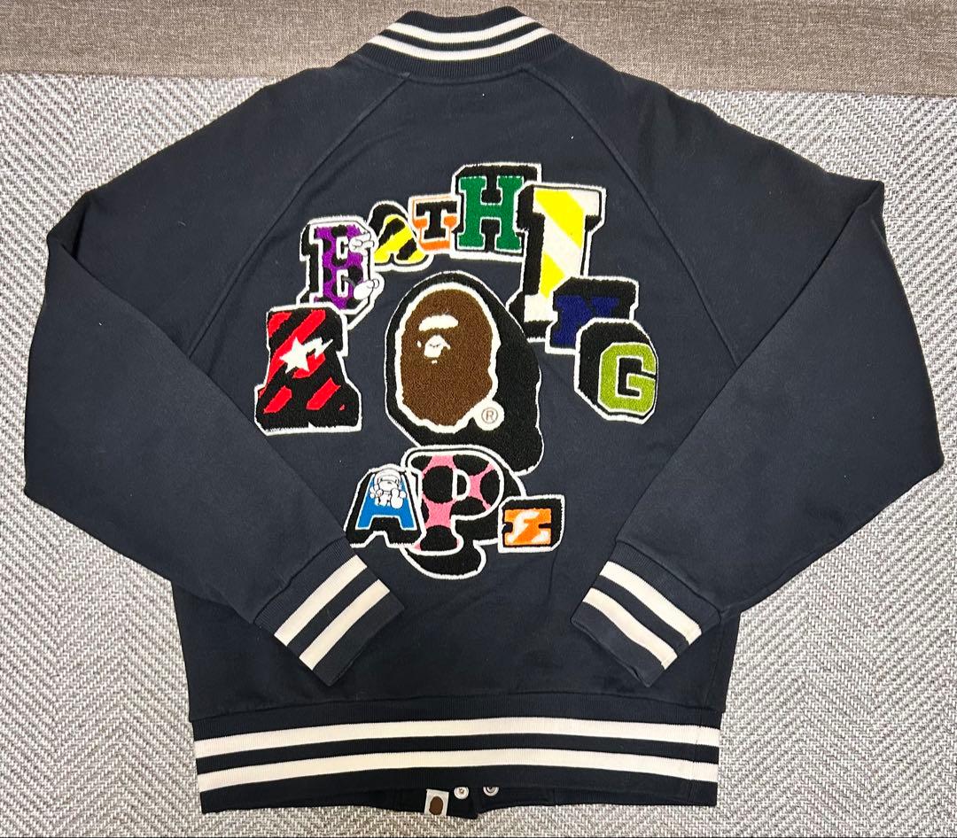 A BATHING APE スタジャン ネイビー