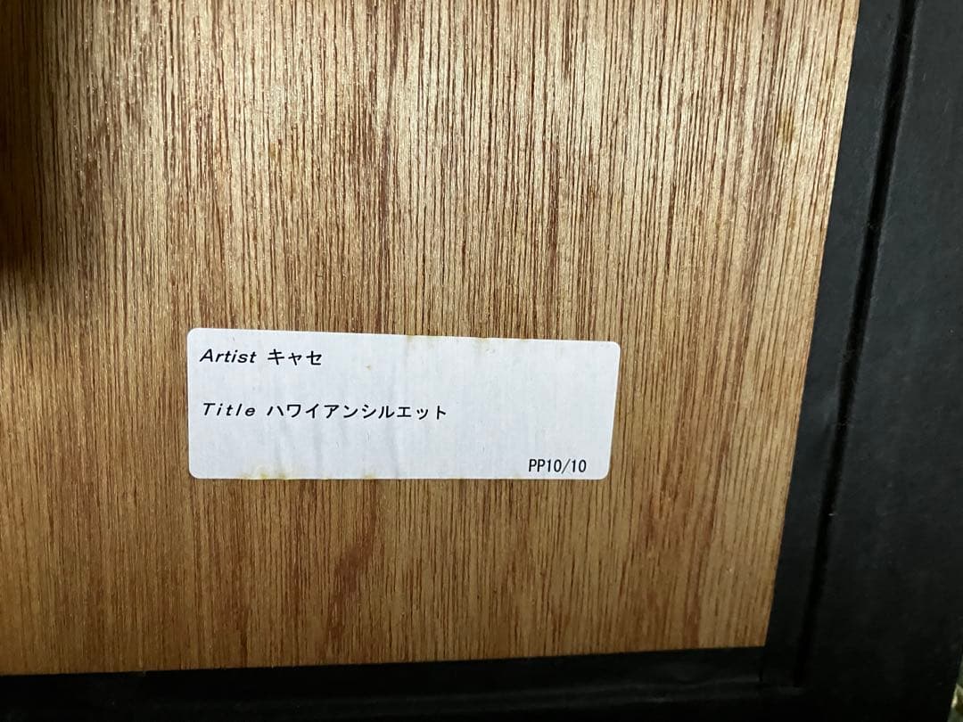 [保証書付]アンソニー・キャセイ　ハワイアンシルエット PP 10/10