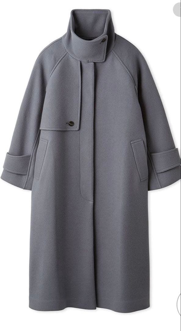 【新品】 FRAY I.D ウールリバー バルマカンコート　グレー　サイズ0