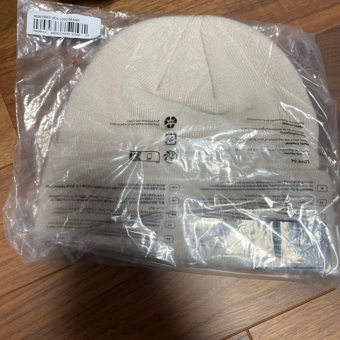 帽子 Supreme New Era Box Logo Beanie Stone
