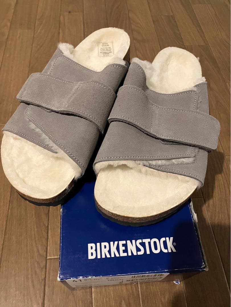 BIRKENSTOCK Kyoto Shearling 41 ボア STONE