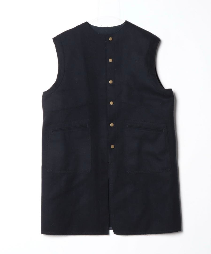 【BACCA】ダブルクロスヘビーメルトン ミドルベスト