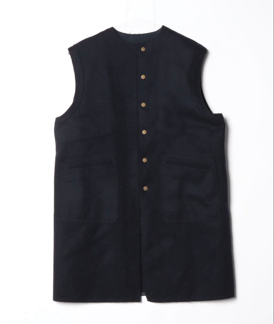 【BACCA】ダブルクロスヘビーメルトン ミドルベスト