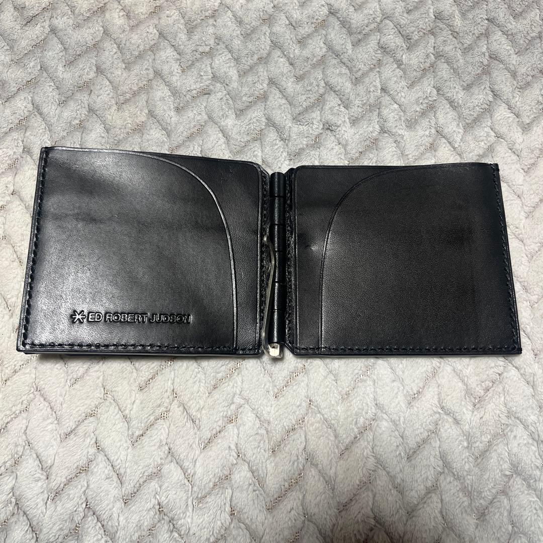 ED ROBERT JUDSON ブラックレザーマネークリップ