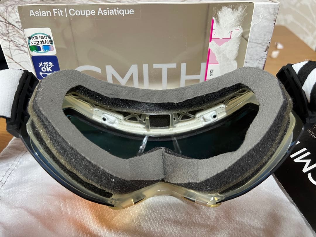 SMITH ゴーグル 交換可能レンズと付属品、収納ケース2個付き