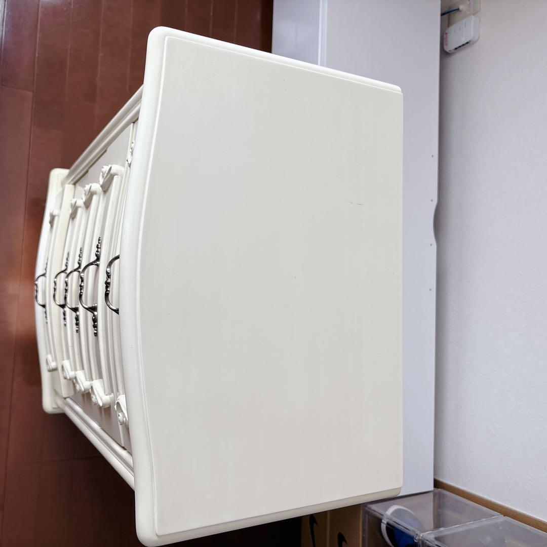 クインシーズ フィオーレ 5段チェスト オフホワイト ロココ調 美品 輸入家具