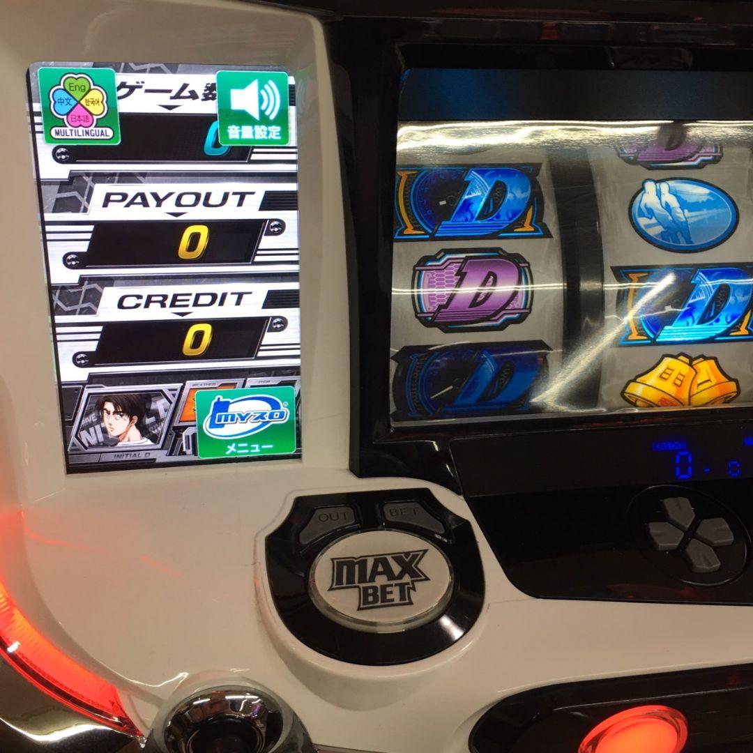 パチスロ実機　パチスロ頭文字D 不要機付　送料無料