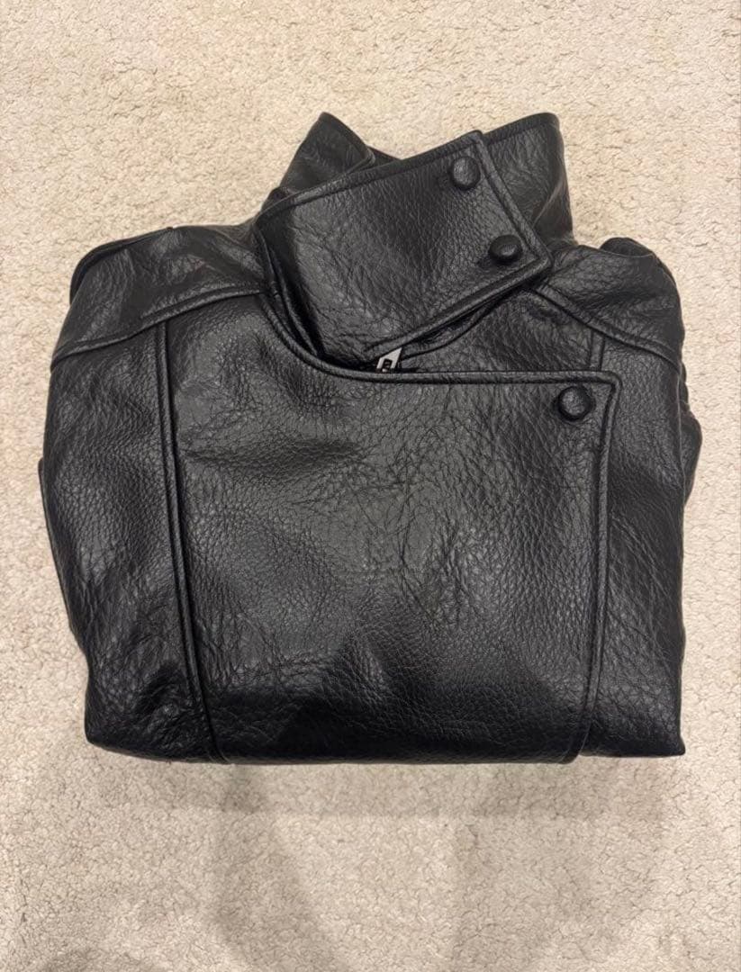 [完売品]ZARAザラYSL似フェイクレザージャケット XSサイズブラック