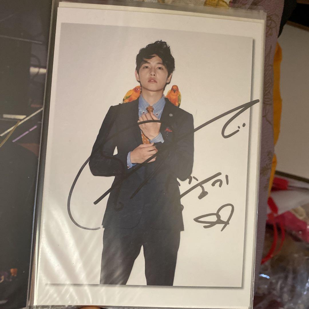 ソンジュンギ サイン　直筆　2L写真