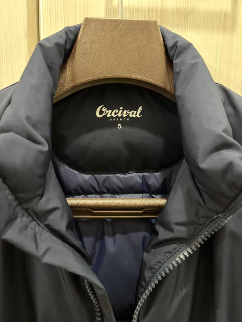 【サイズ5】ORCIVAL オーシバル ダウンベスト ブルー・ネイビー