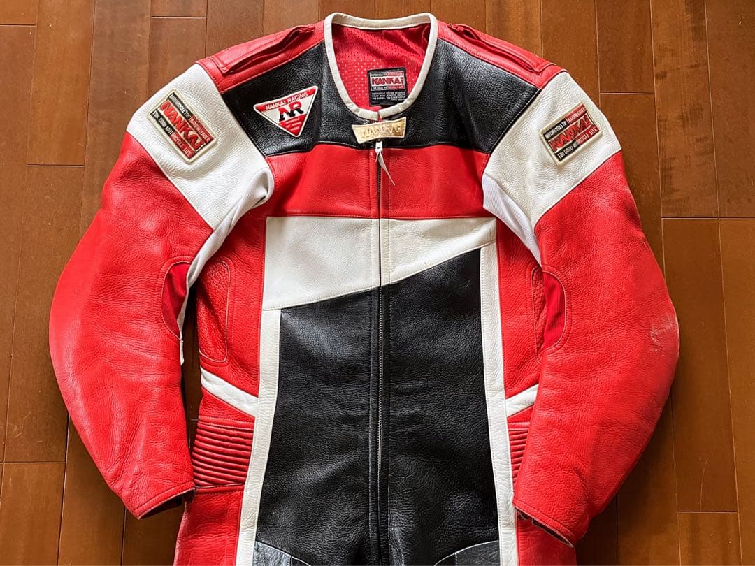 ★南海部品 NANKAI PRO RACING MFJ公認 ナンカイ 革ツナギ