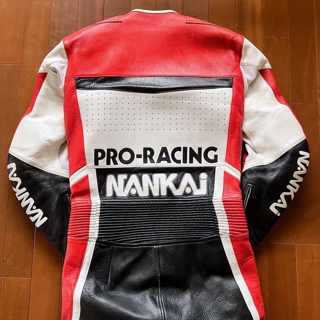 ★南海部品 NANKAI PRO RACING MFJ公認 ナンカイ 革ツナギ