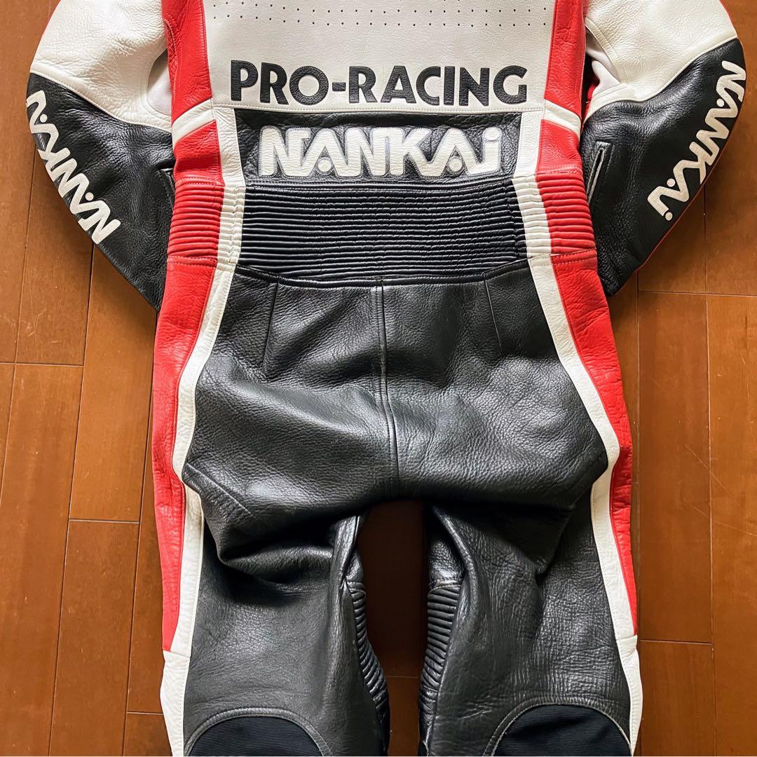 ★南海部品 NANKAI PRO RACING MFJ公認 ナンカイ 革ツナギ