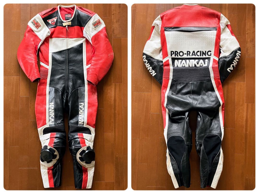 ★南海部品 NANKAI PRO RACING MFJ公認 ナンカイ 革ツナギ