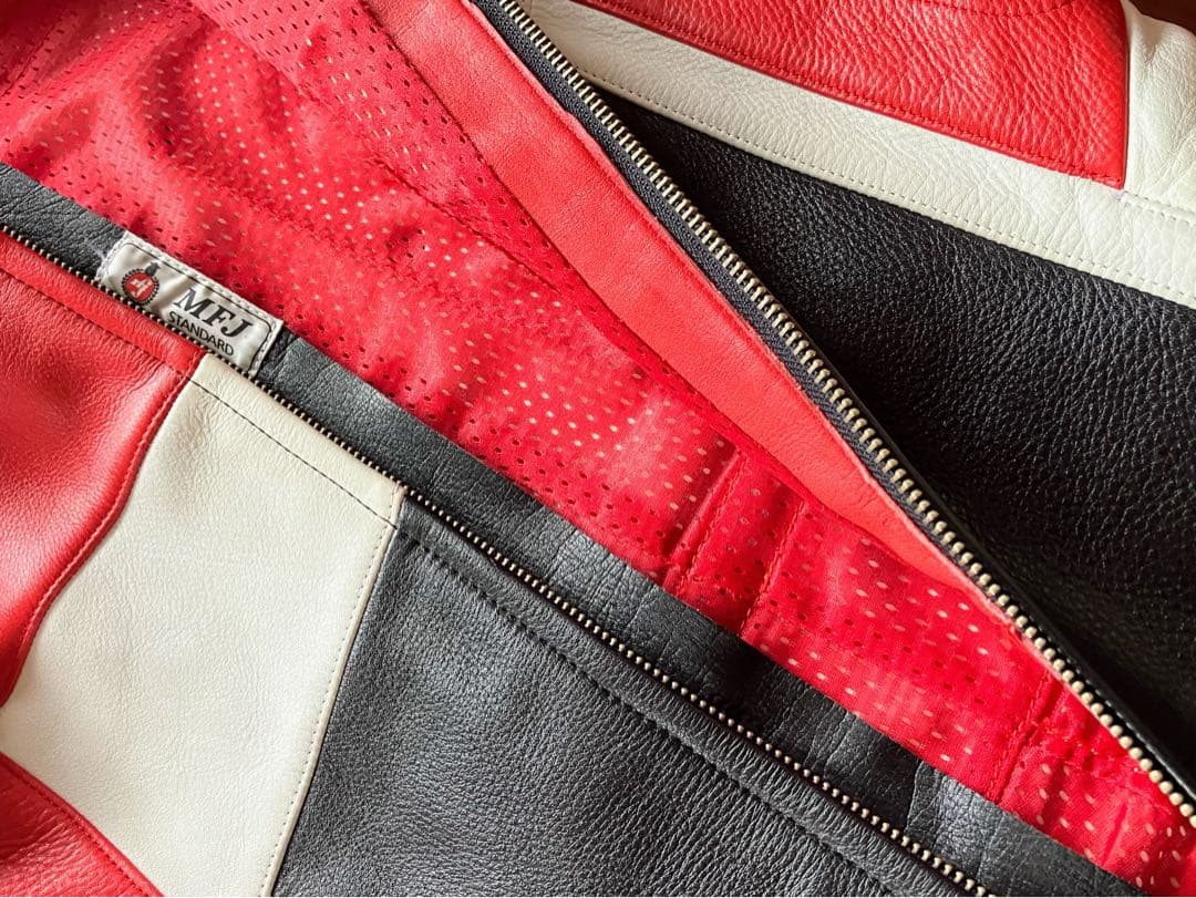 ★南海部品 NANKAI PRO RACING MFJ公認 ナンカイ 革ツナギ