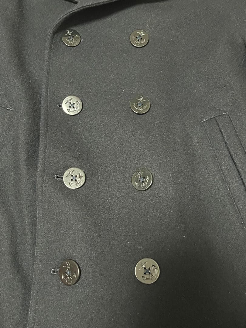 【美品】ブルックスブラザーズ ピーコート ウール アンカーボタン 紺 M