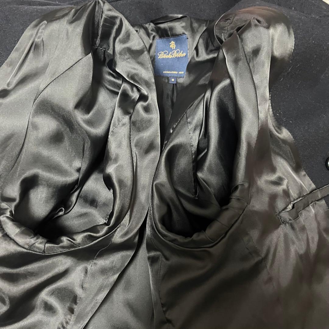 【美品】ブルックスブラザーズ ピーコート ウール アンカーボタン 紺 M