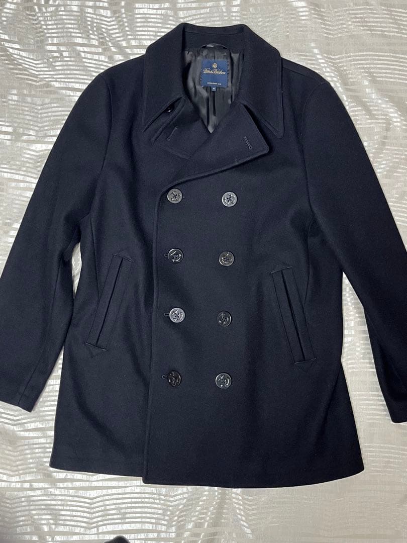 【美品】ブルックスブラザーズ ピーコート ウール アンカーボタン 紺 M