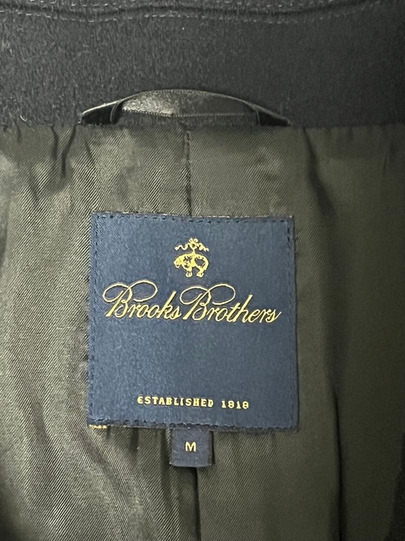 【美品】ブルックスブラザーズ ピーコート ウール アンカーボタン 紺 M