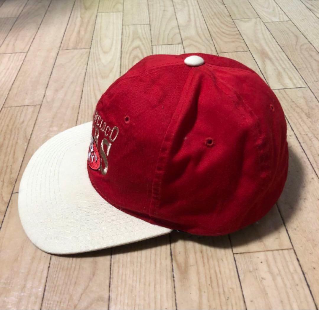 希少❗️NFL サンフランシスコ 49ers ヴィンテージ キャップ つば裏緑