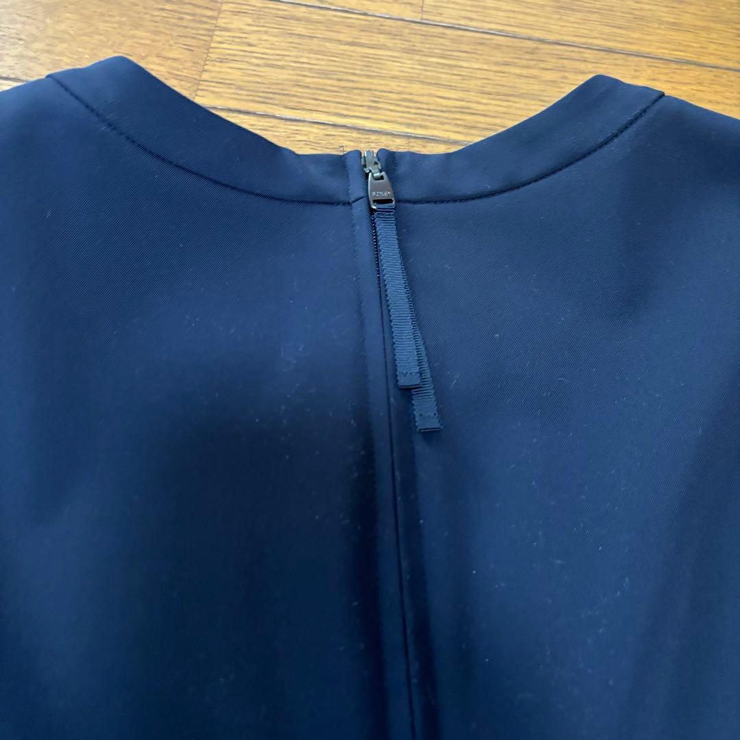 FOXEY NEW YORK 黒ロングワンピース　ノースリーブ　美ラインフレア