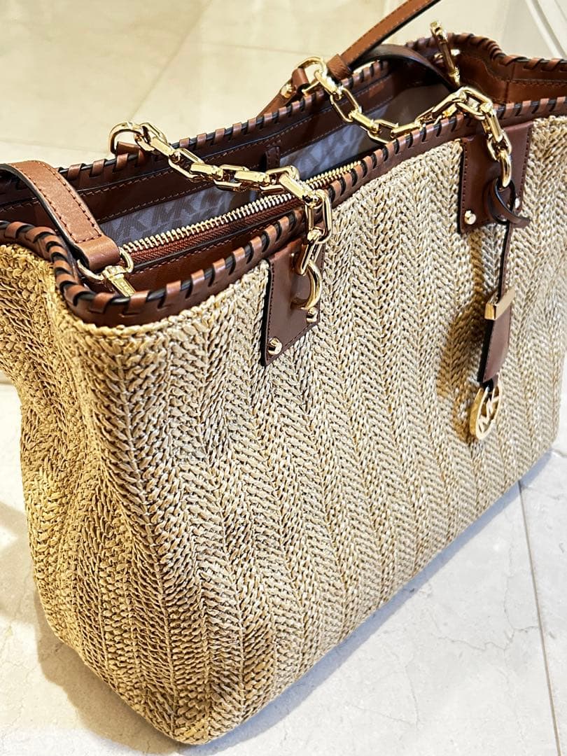 【値下げ！新品未使用！】マイケルコース★カゴバッグ