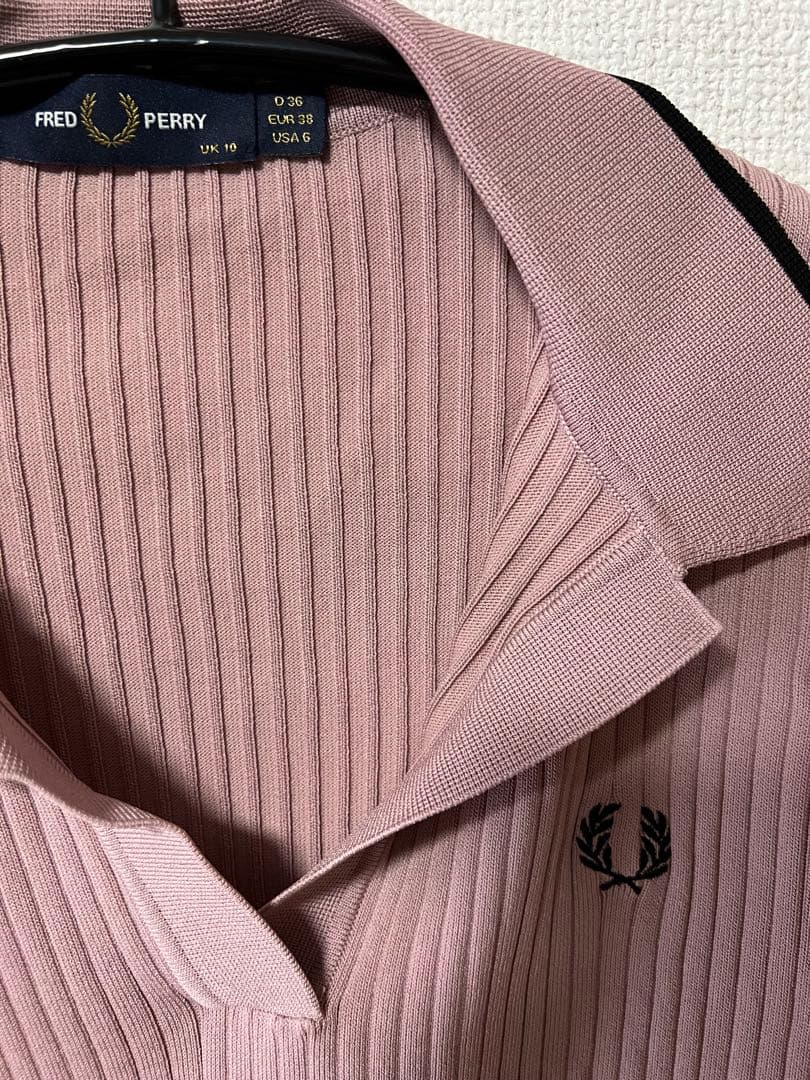 【フレッドペリー】Sheer Trim Knitted Shirt K7138