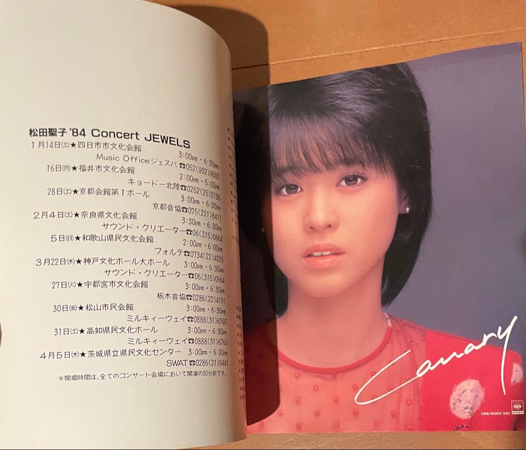 松田聖子　近代映画別冊&パンフレット&エキサイティング・ライヴ　生写真付き