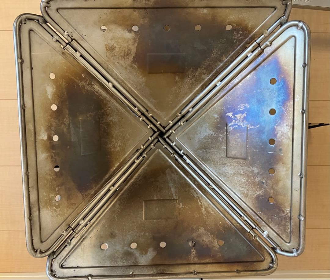 スノーピーク 焚火台M セット中古  peak BBQ 鉄板 キャンプ