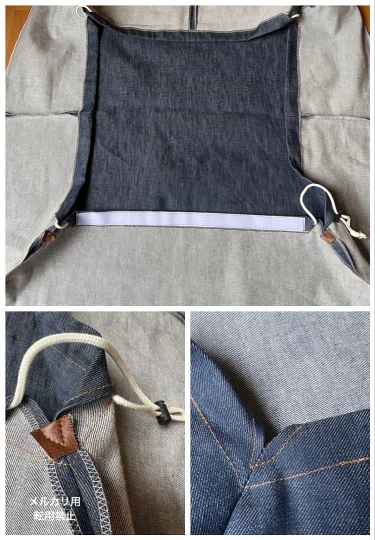 マレンコ　2人掛け　カバーのみ　自作　デニム⑥