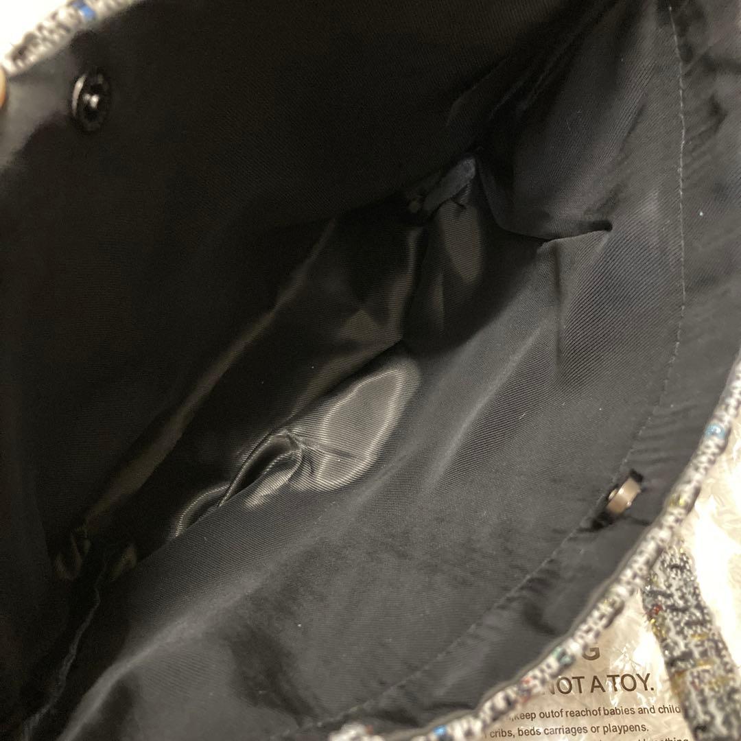 CHANEL ツイードトートバッグ　スパンコール