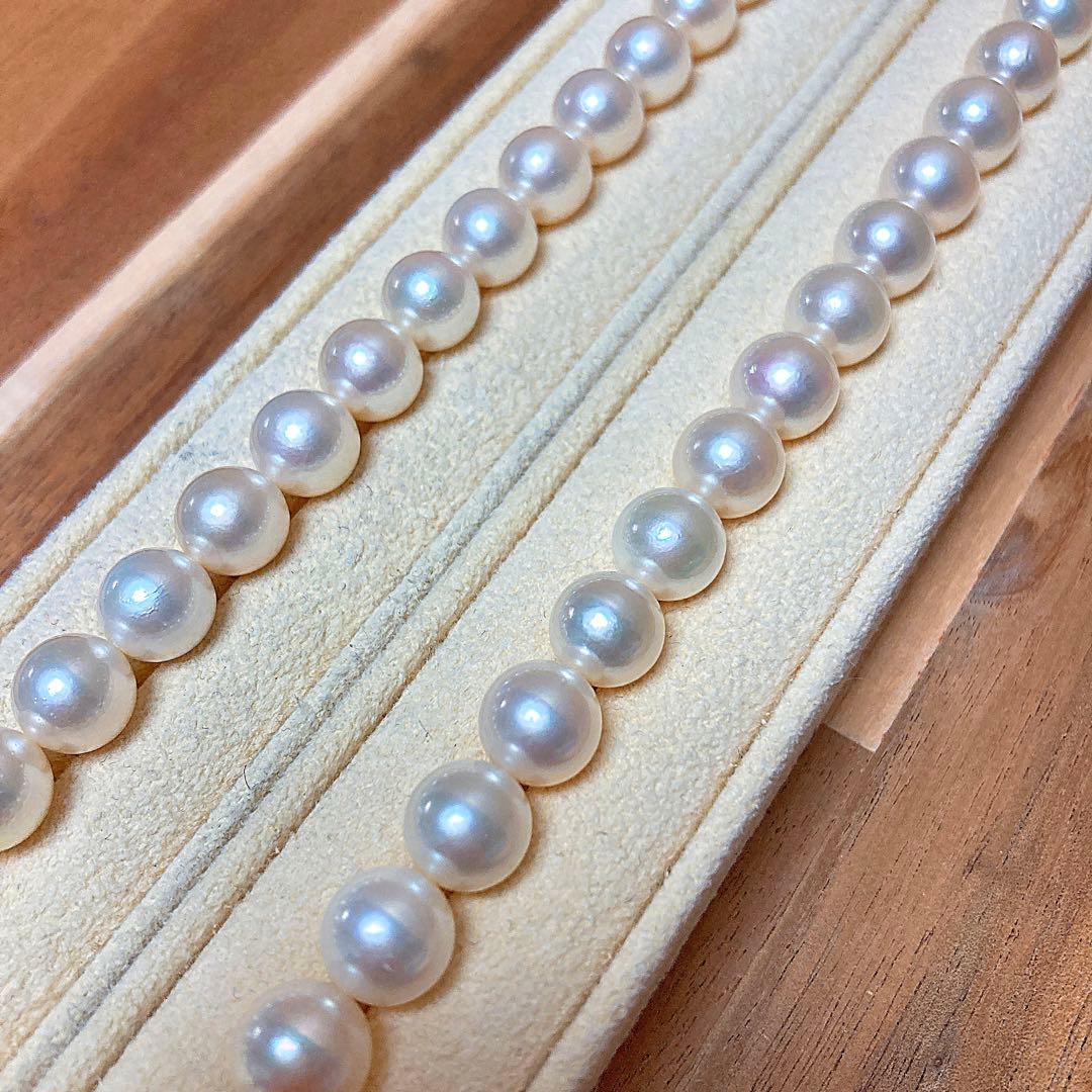 【新品・百貨店商品／総本店】2024花珠級アコヤ真珠8.0-8.5mmネックレス