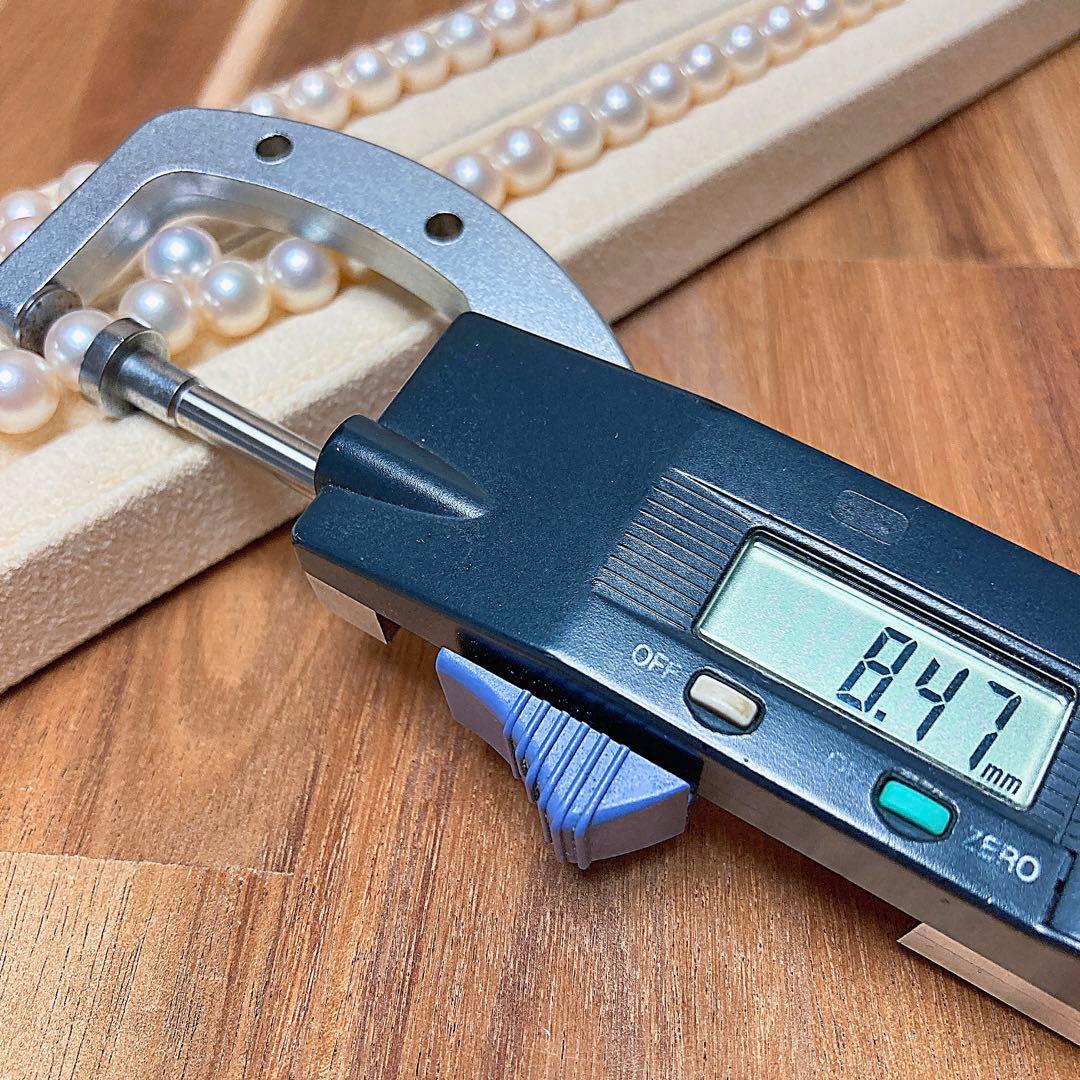 【新品・百貨店商品／総本店】2024花珠級アコヤ真珠8.0-8.5mmネックレス