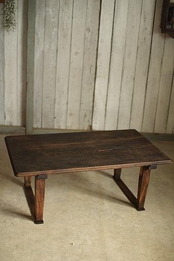 味のある木製のテーブル　ちゃぶ台　古家具　古民家